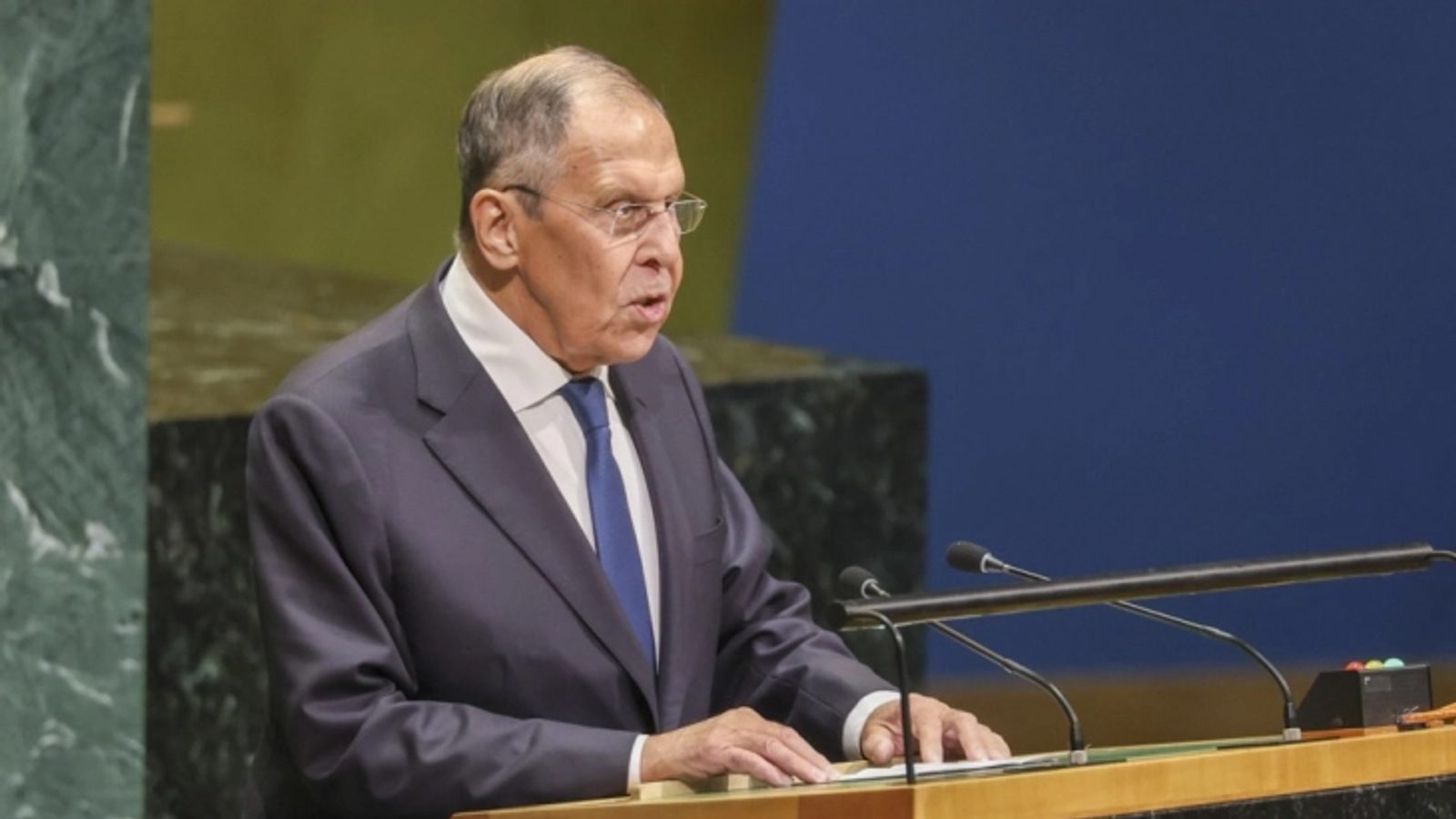 Lavrov tells UN General Assembly that Europe is fuelling the war in Ukraine