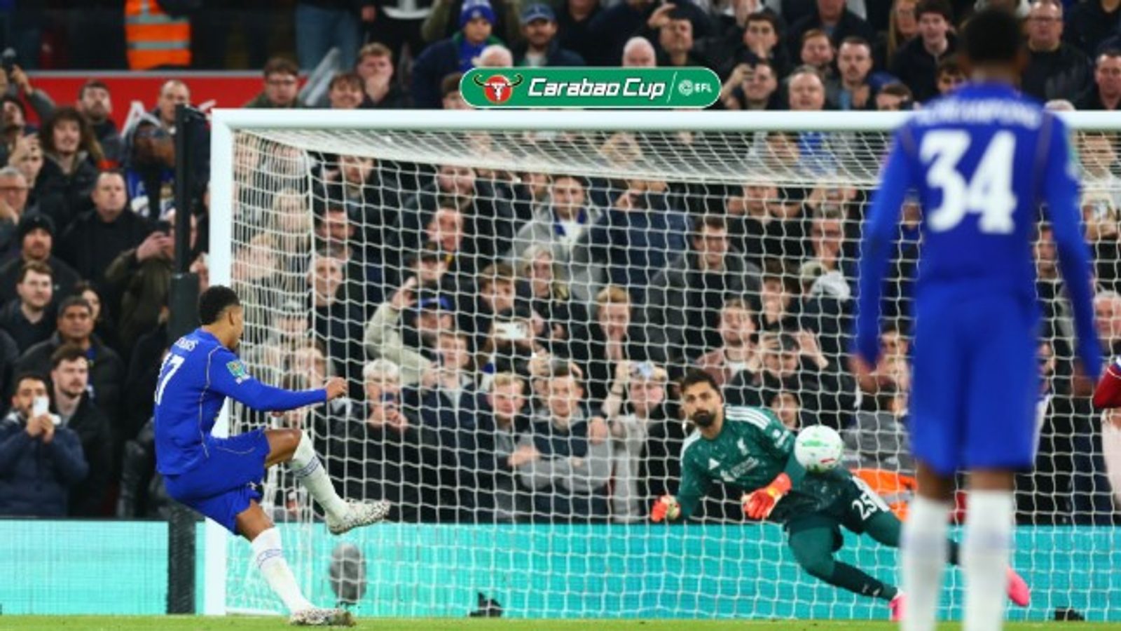 Liverpool beat Chelsea on penalties to reach Carabao Cup quarter-finals
