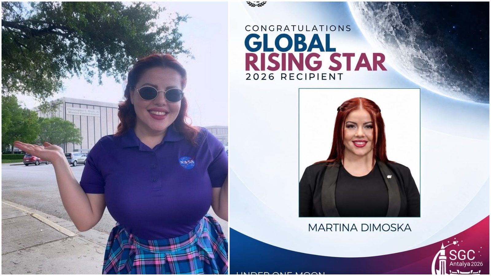 Мартина Димоска прогласена за „SGAC Global Rising Star“ за 2026 година