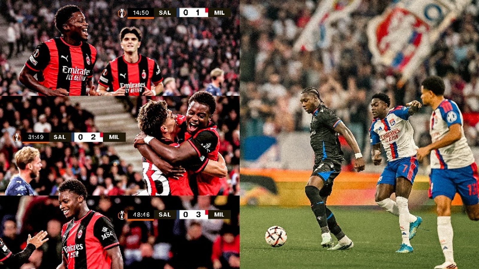 Milan mposht Salzburg 4-0, Sise shënon tripletë; Lyon 3-2 Crystal Palace