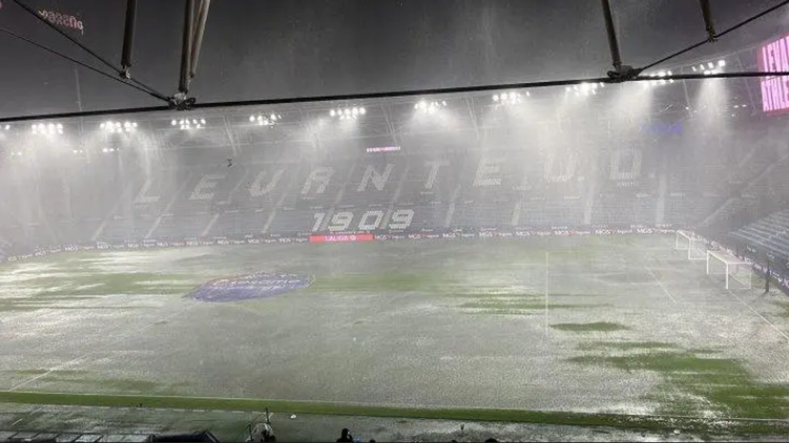 Levante v Athletic Bilbao postponed after heavy rain