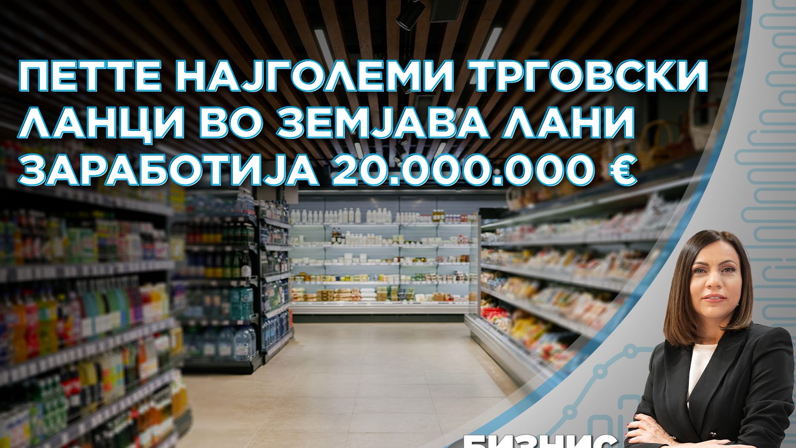 Петте најголеми трговски ланци во земјава лани заработија 20 милиони евра