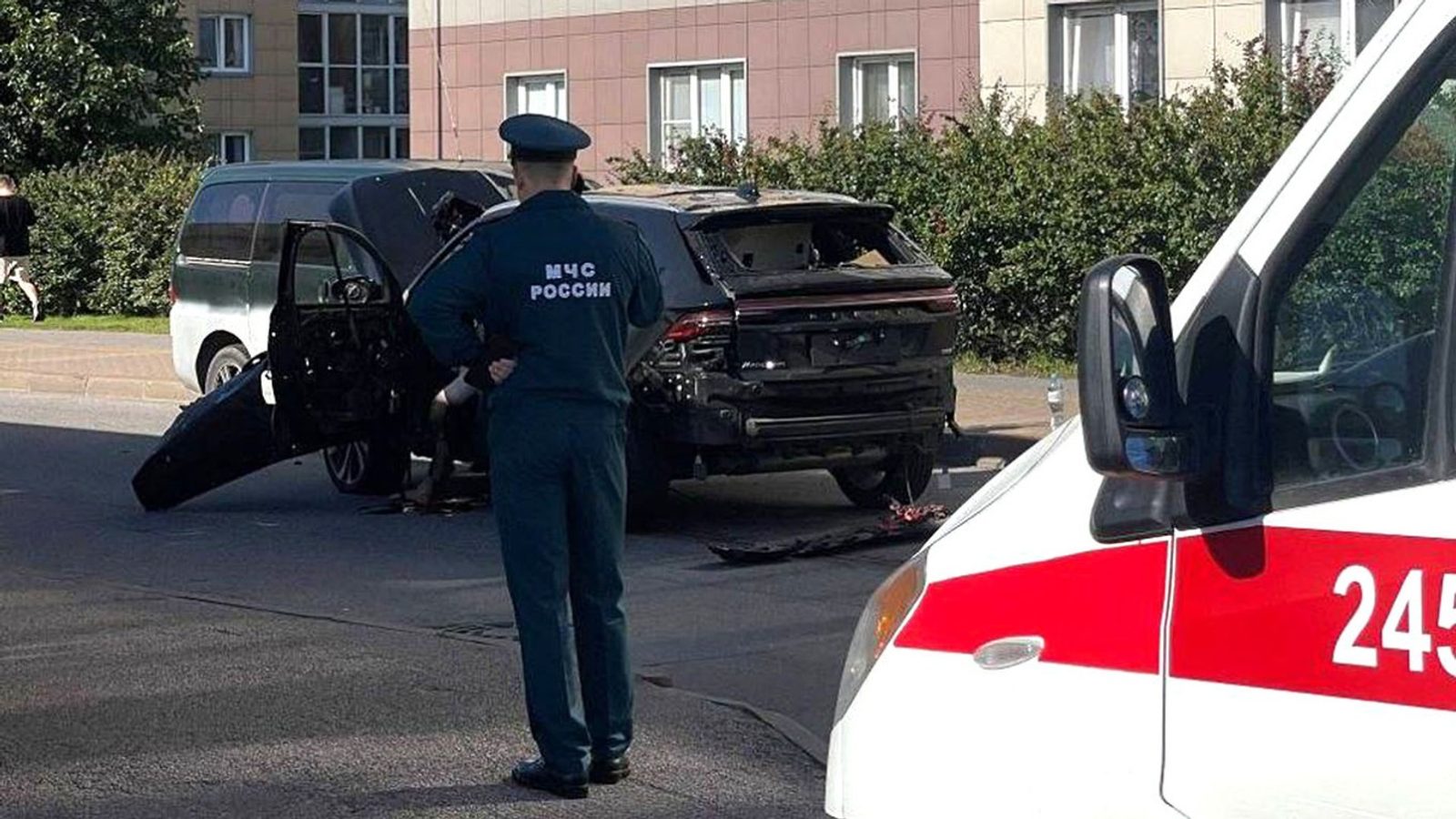 Потполковник на руската војска загина во експлозија на автомобил во Санкт Петербург
