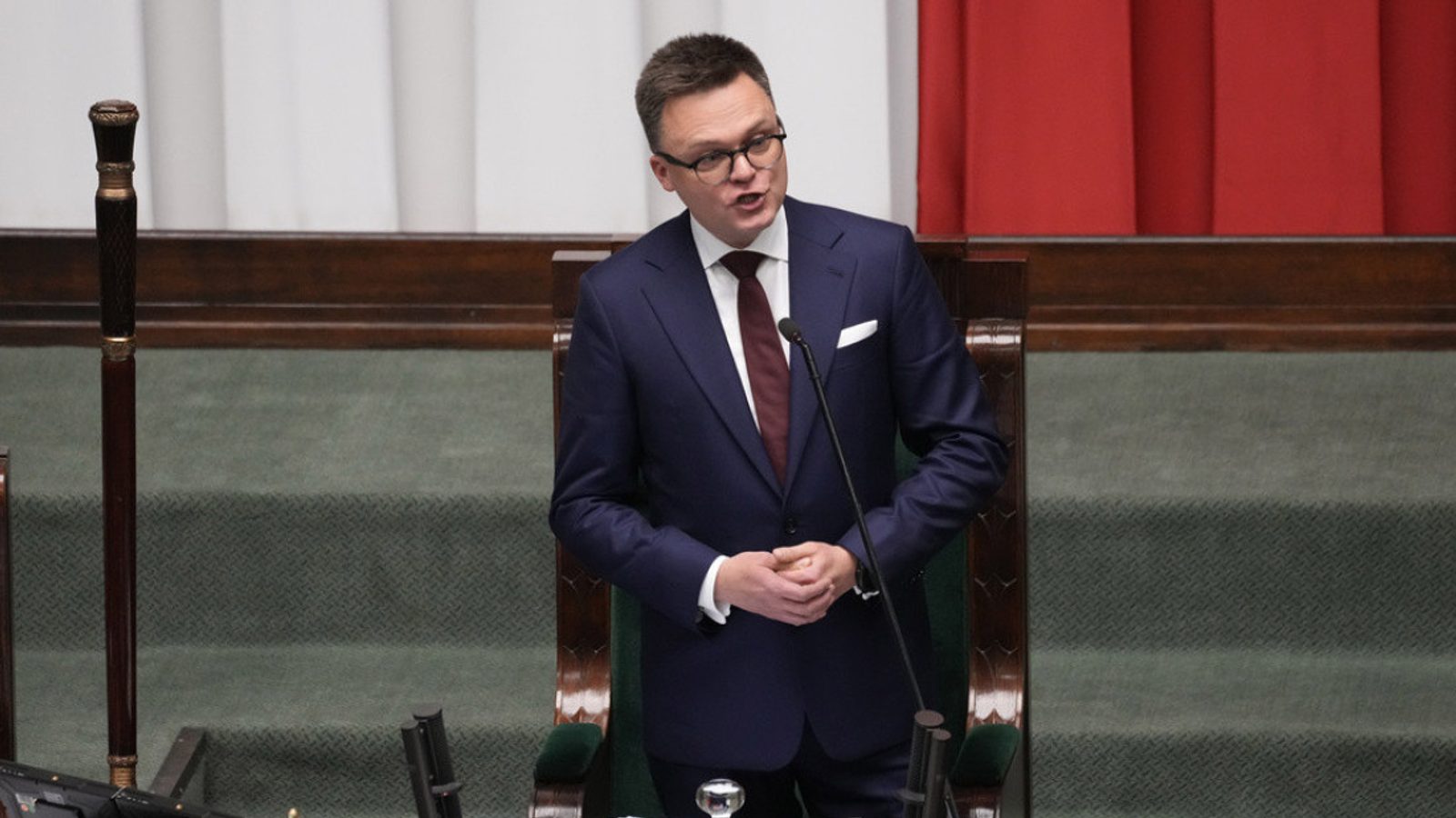 Потпретседателот на полскиот Сејм Шимон Холовња во посета на Собранието
