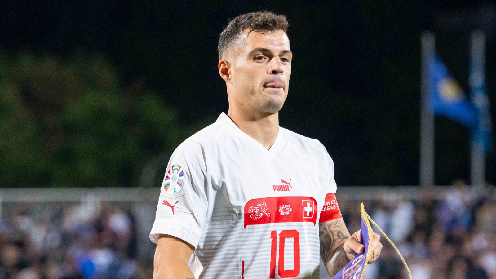 Switzerland to play in Skopje without captain Granit Xhaka