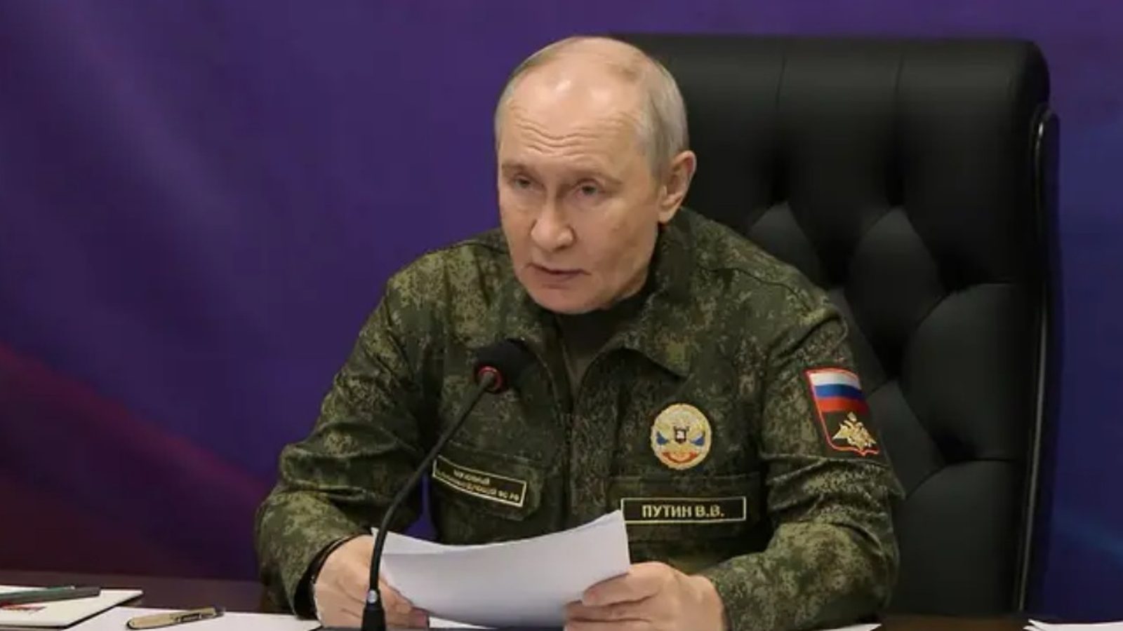Putin says Russia has created a border security zone in Ukraine and will not negotiate it