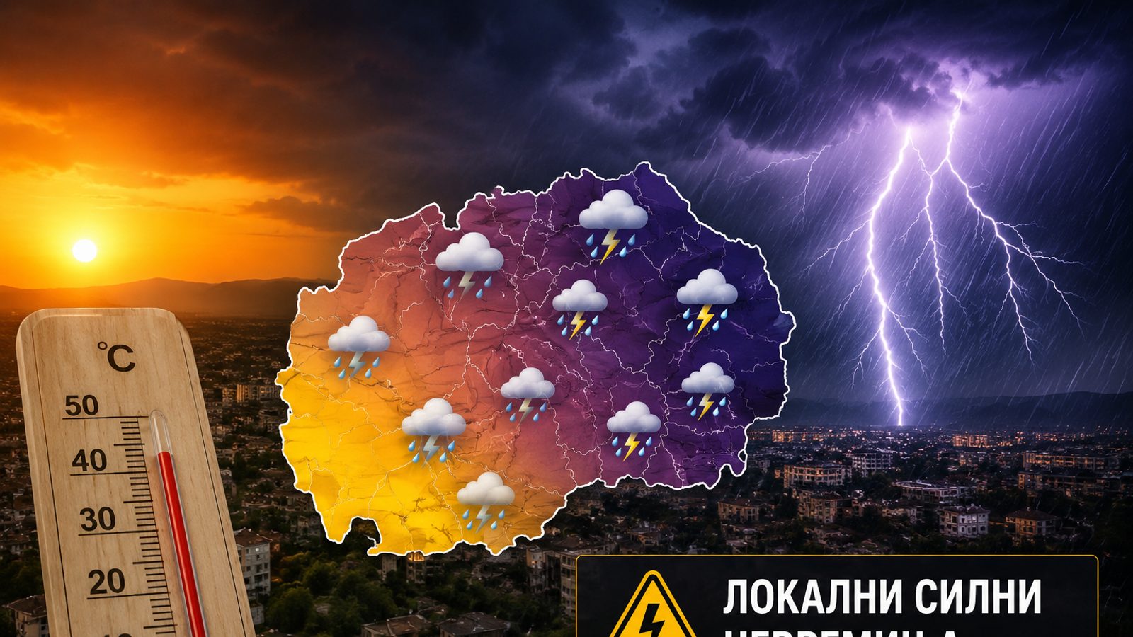 Славчо Попоски најавува временски пресврт: Од 37 степени до локални силни невремиња