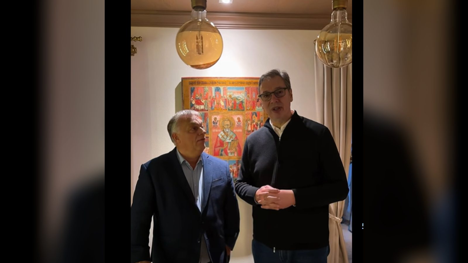 Viktor Orbán visits Aleksandar Vučić at family home near Belgrade