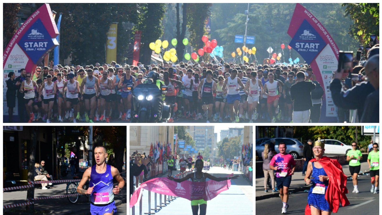 Wizz Air Skopje Marathon: Kenyan winners, Dario Ivanovski third